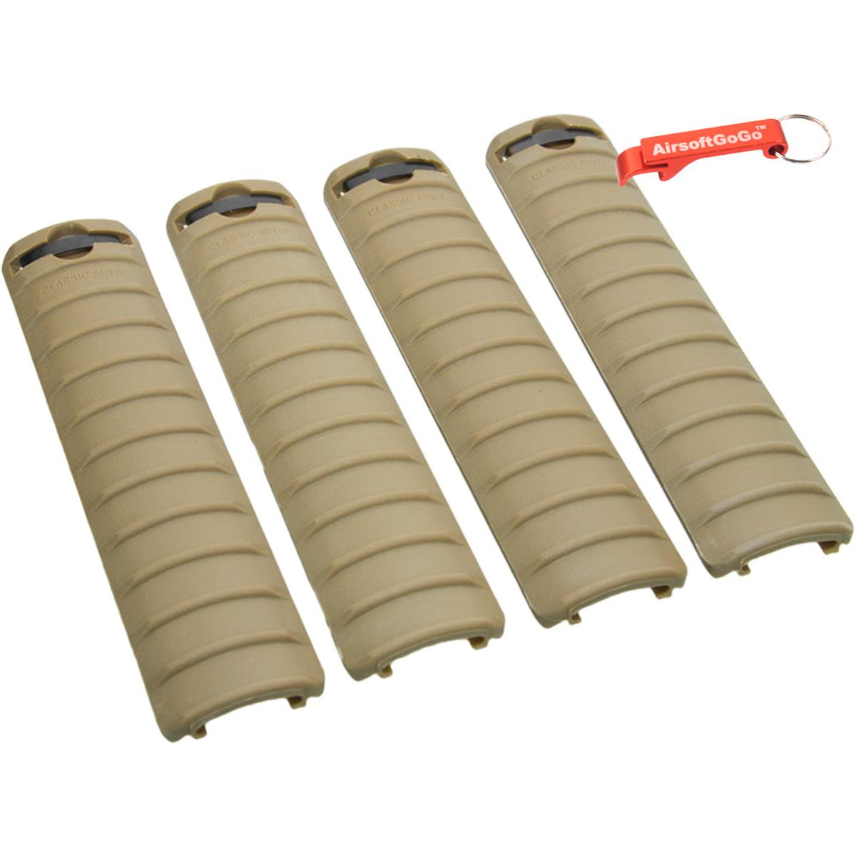Classic Army RAS & RISレール用レールパネルセット (サンドカラー)-AIRSOFT GOGO エアガン・サバゲー用品通販