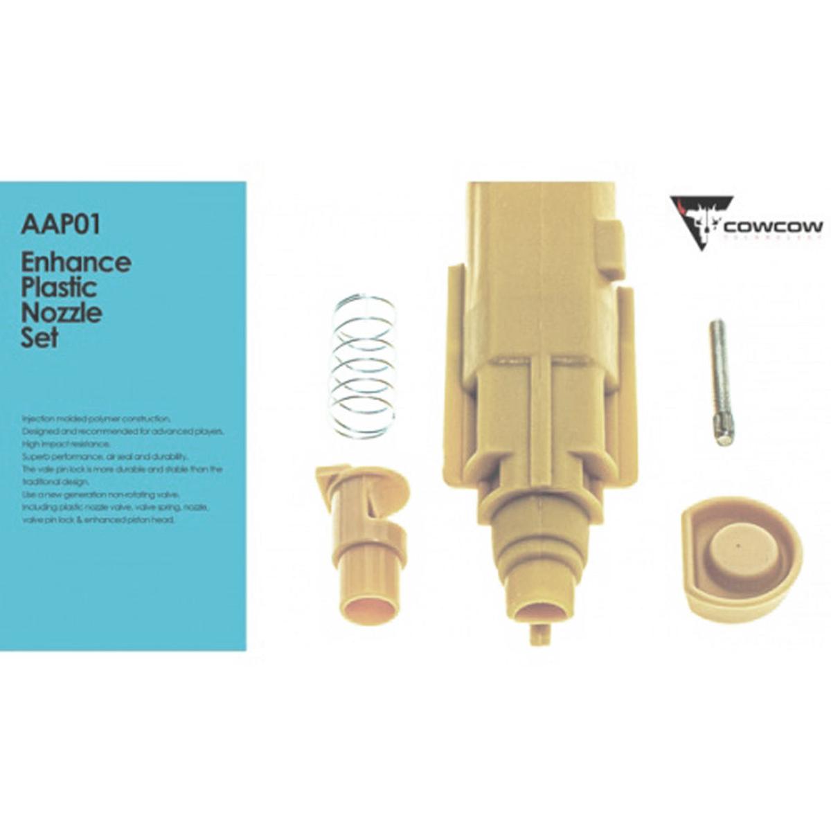 CowCow AAP01 強化プラスチックノズルセット アクションアーミーAAP01 GBB専用（シルバー）-AIRSOFT GOGO エアガン・サバゲー用品通販