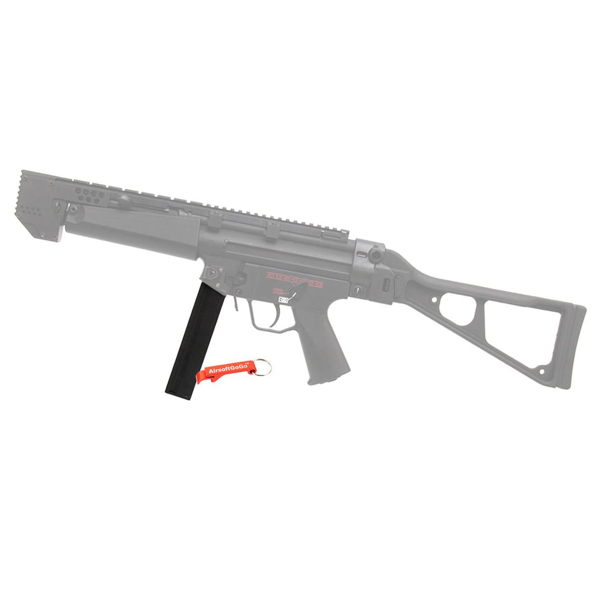 MP5 トイガン ブラック マガジン付き CYMA 電動ガンMP5用 110連 ストレートマガジン (ブラック)CYMA