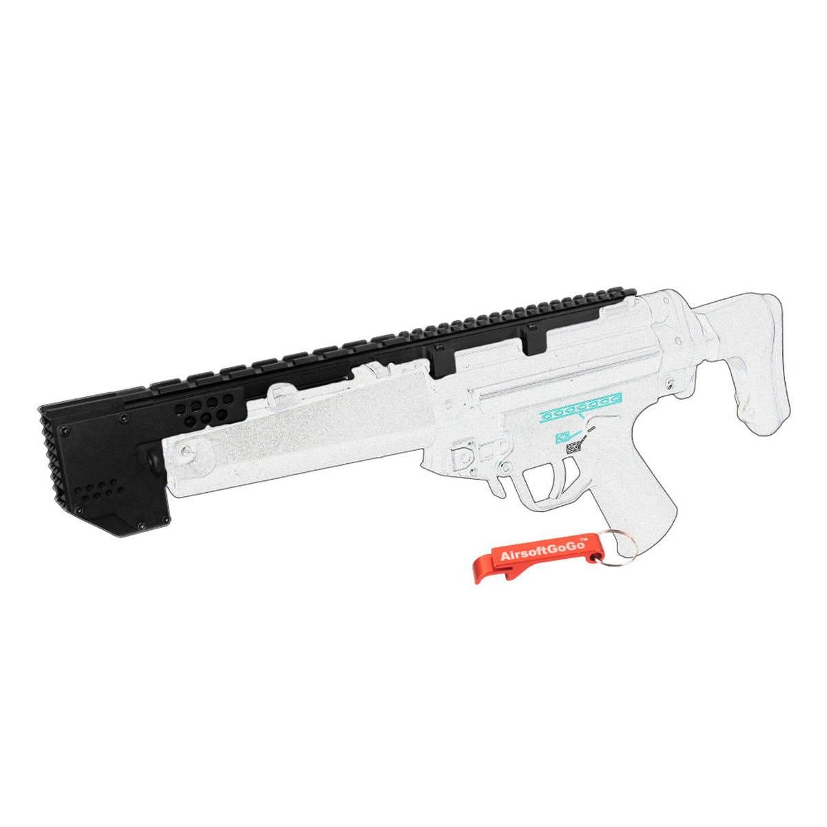 CYMA MP5 / MP5J / CM041B / CM049 / CM049J 電動ガン用 MP5 タクティカル アルミトップレイル-AIRSOFT GOGO エアガン・サバゲー用品通販