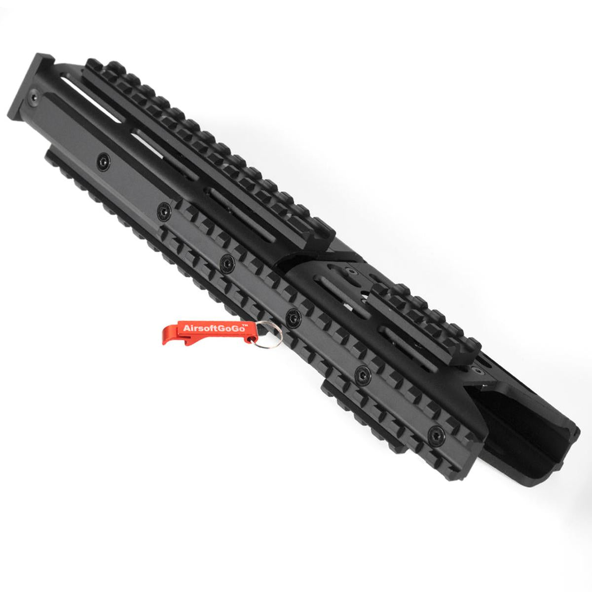 CYMA電動ガン AKシリーズ用アルミ 11インチ KeyModキーモッド レール ハンドガード (ブラックカラー)-AIRSOFT GOGO エアガン・サバゲー用品通販
