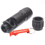 CYMA flash hider for Marui/APS/Dboys/JG/King Arms/AK74 electric gun (14mm reverse thread)