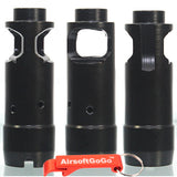 CYMA flash hider for Marui/APS/Dboys/JG/King Arms/AK74 electric gun (14mm reverse thread)