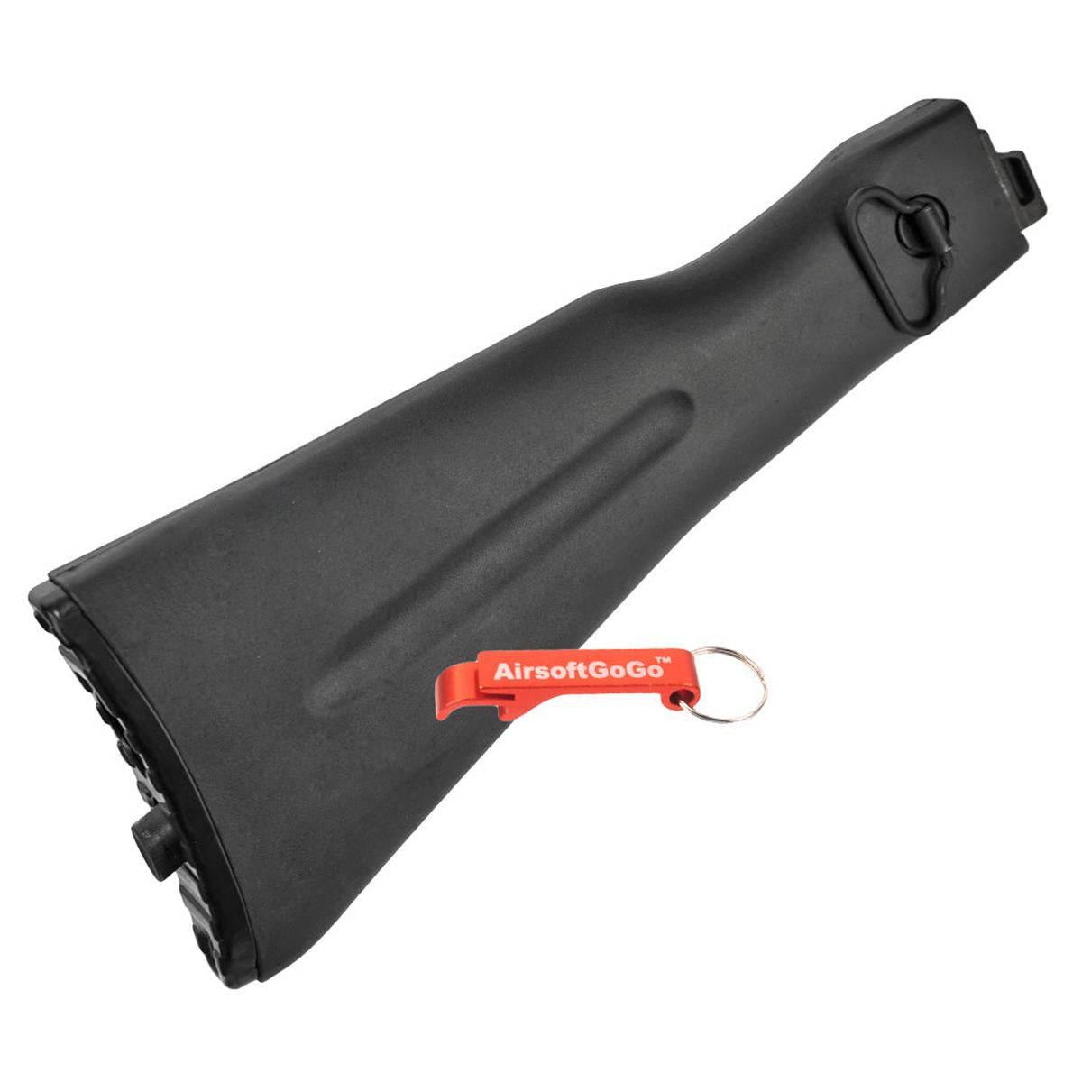 DBOYS AK74 / AK74M用フォールディングストックストック (黒)-AIRSOFT GOGO エアガン・サバゲー用品通販