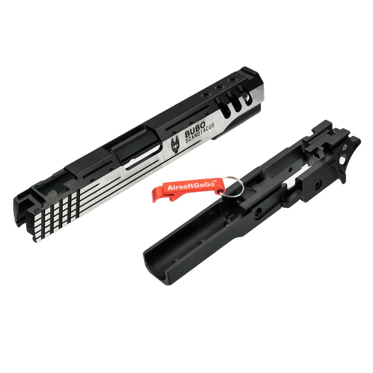 DEEP FIRE BUBO SCANDIACUS メタル5.1インチ カスタムスライド&フレームセット マルイハイキャパ5.1用-AIRSOFT GOGO エアガン・サバゲー用品通販