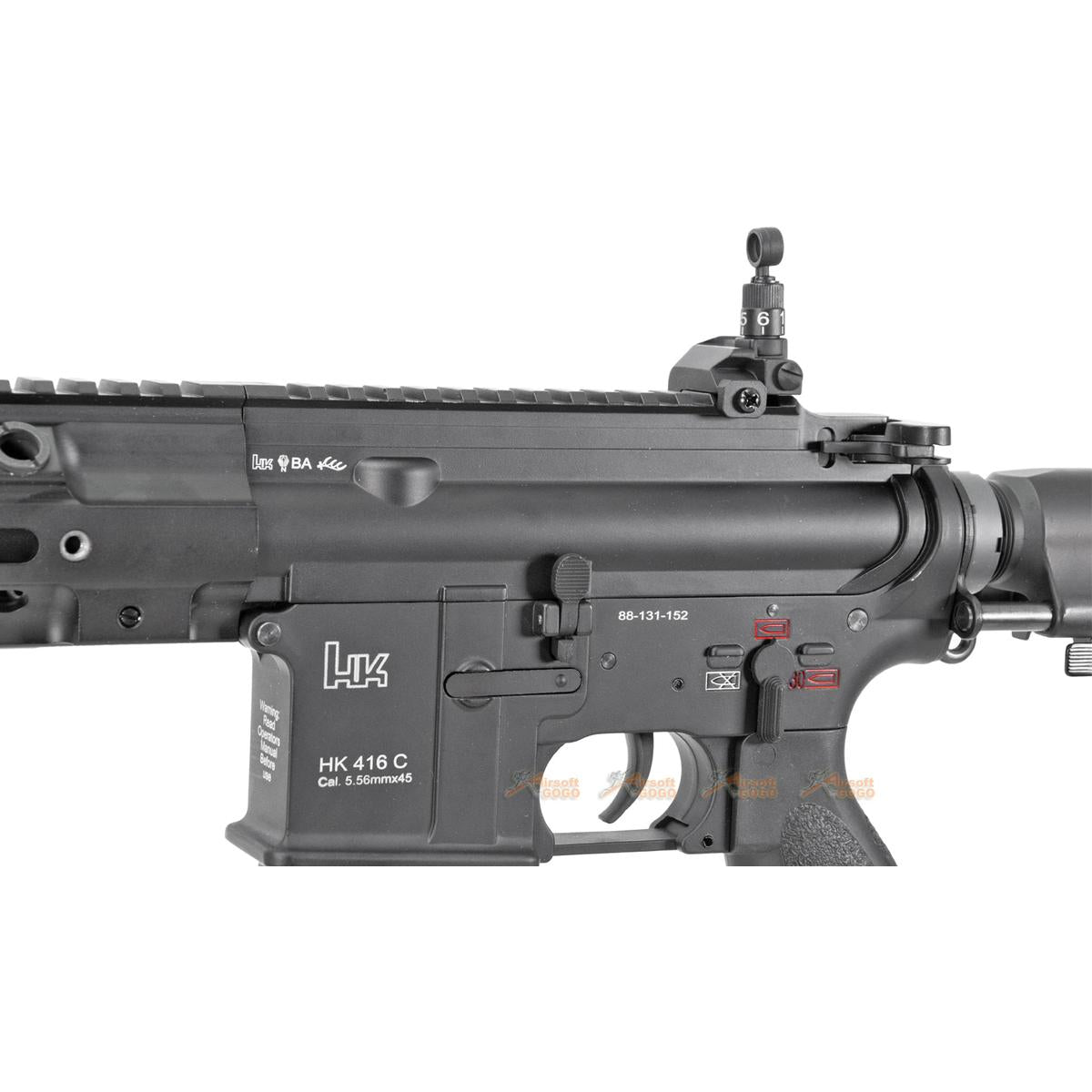 E&C 電動ガン HK416C (EC-104) - ブラック-AIRSOFT GOGO エアガン・サバゲー用品通販