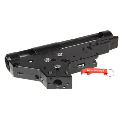 E&C M4 Ver.2 8mm軸受 スチール QDメカボックスシェルセット (ブラックカラー)-AIRSOFT GOGO エアガン・サバゲー用品通販