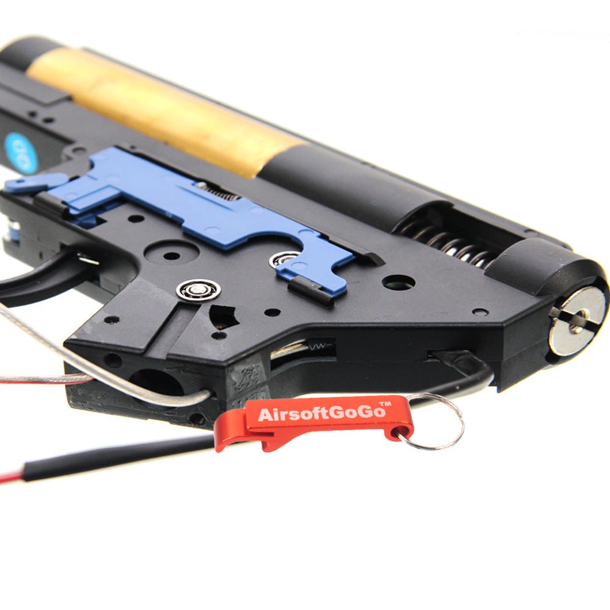 E&C製スプリングメカボックスセット（後部配線） マルイM4 電動ガン対応 (黒)-AIRSOFT GOGO エアガン・サバゲー用品通販