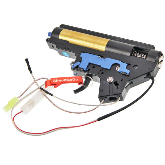 E&C製スプリングメカボックスセット（後部配線） マルイM4 電動ガン対応 (黒)-AIRSOFT GOGO エアガン・サバゲー用品通販