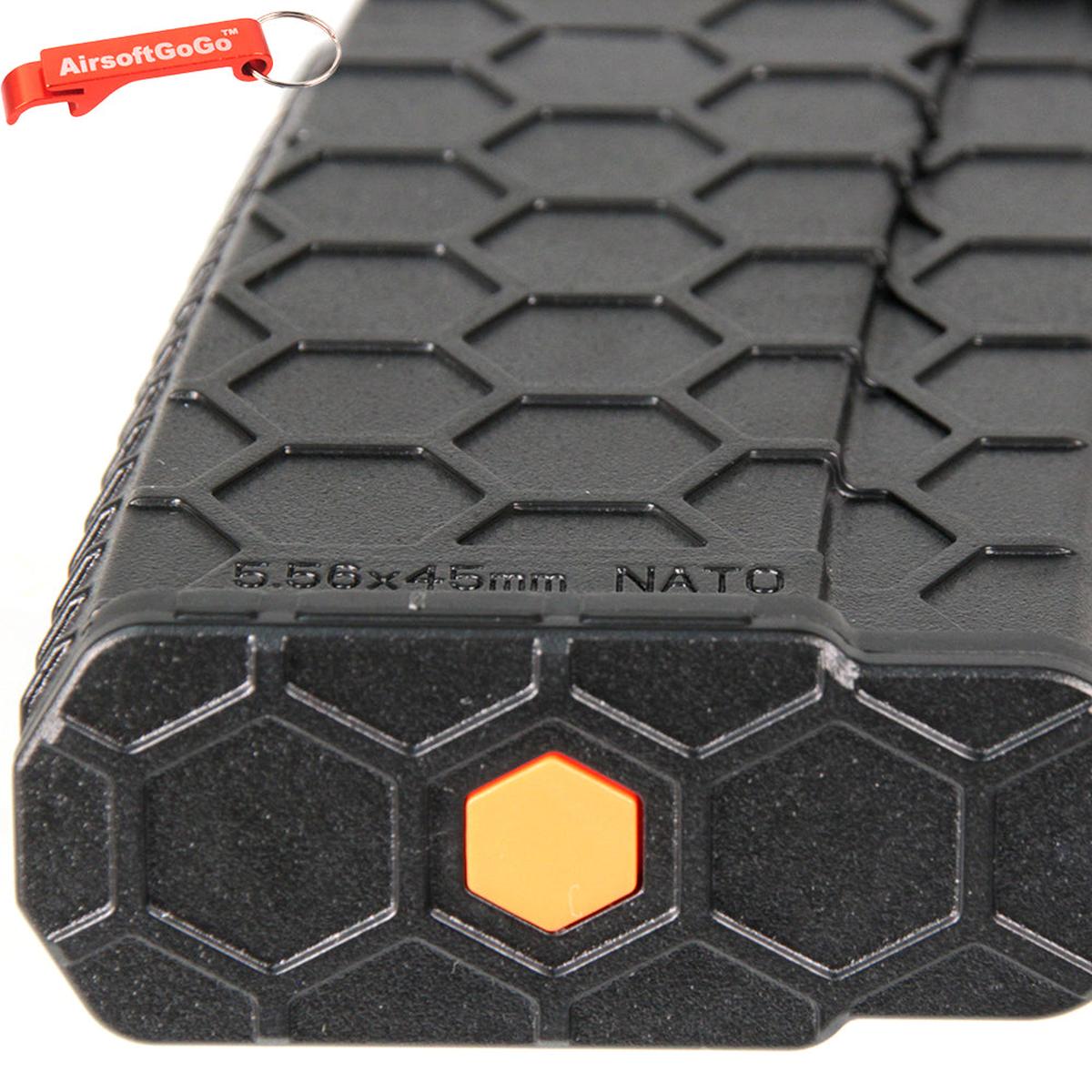 ECO 電動ガンM4用 Hexmag 120連マガジン (5本入り、ブラック)-AIRSOFT GOGO エアガン・サバゲー用品通販