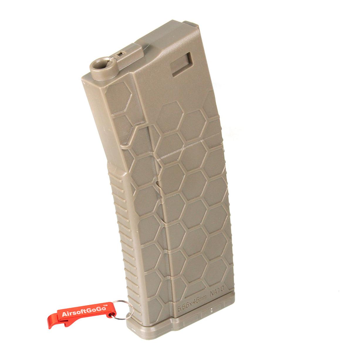 ECO 電動ガンM4用 Hexmag 120連マガジン (5本入り、ダークアース色)-AIRSOFT GOGO エアガン・サバゲー用品通販