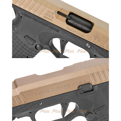 EMG / ARCHON AR タイプ B ガスブローバック GBB (ブラック ・ダークアース色)-AIRSOFT GOGO エアガン・サバゲー用品通販