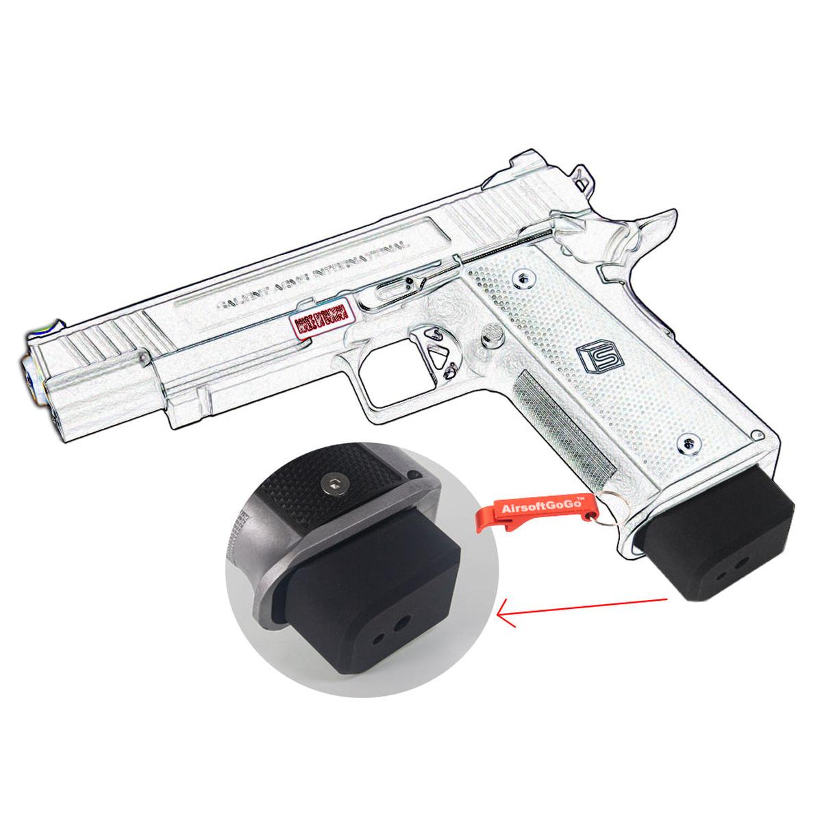 EMG SAI ガスブローバック ハイキャパシリーズ用 メタル 30連ガスマガジン (ブラック)-AIRSOFT GOGO エアガン・サバゲー用品通販