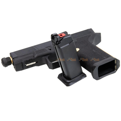 EMG / SAI Utility Compact (ユーティリティコンパクト) ガスブローバック GBB (アルミ ・ガス ver.) - ゴールド / ブラック-AIRSOFT GOGO エアガン・サバゲー用品通販