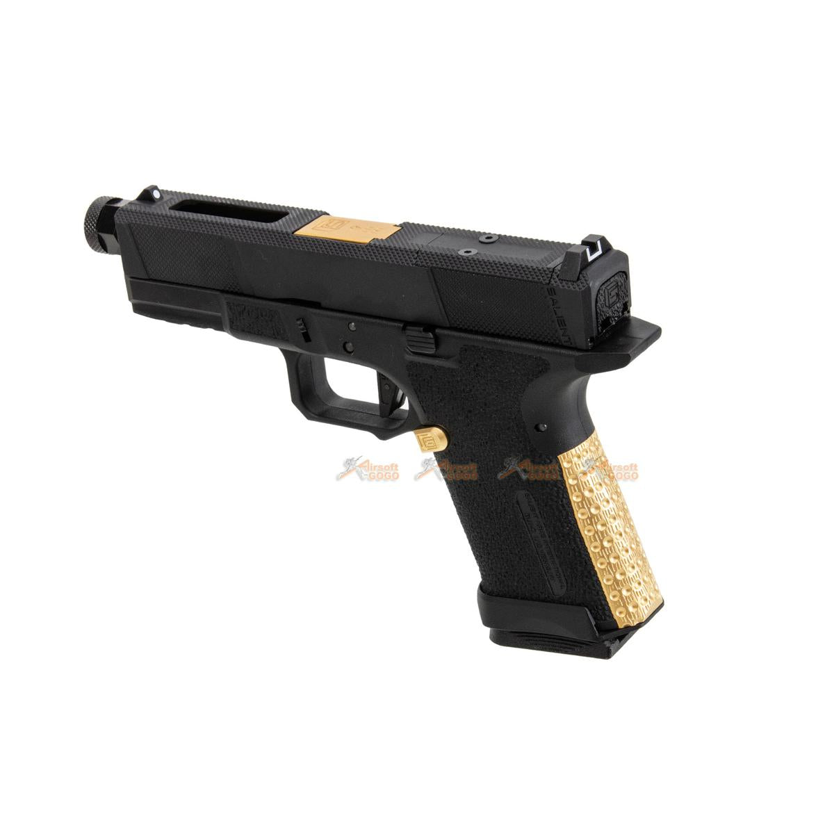EMG / SAI Utility Compact (ユーティリティコンパクト) ガスブローバック GBB (アルミ ・ガス ver.) - ゴールド / ブラック-AIRSOFT GOGO エアガン・サバゲー用品通販