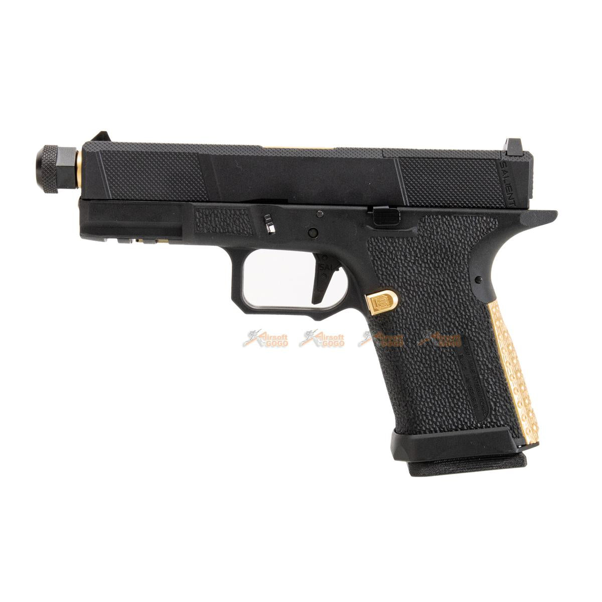 EMG / SAI Utility Compact (ユーティリティコンパクト) ガスブローバック GBB (アルミ ・ガス ver.) - ゴールド / ブラック-AIRSOFT GOGO エアガン・サバゲー用品通販