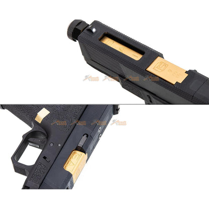 EMG / SAI Utility Compact (ユーティリティコンパクト) ガスブローバック GBB (アルミ ・ガス ver.) - ゴールド / ブラック-AIRSOFT GOGO エアガン・サバゲー用品通販
