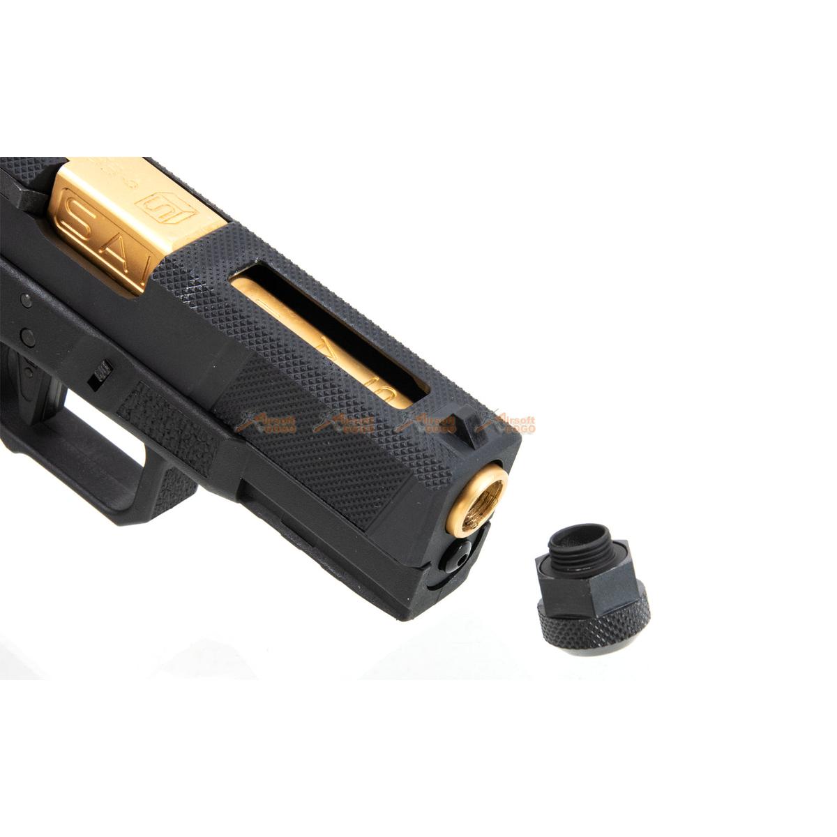 EMG / SAI Utility Compact (ユーティリティコンパクト) ガスブローバック GBB (アルミ ・ガス ver.) - ゴールド / ブラック-AIRSOFT GOGO エアガン・サバゲー用品通販