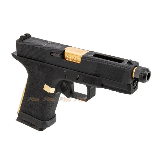 EMG / SAI Utility Compact (ユーティリティコンパクト) ガスブローバック GBB (アルミ ・ガス ver.) - ゴールド / ブラック-AIRSOFT GOGO エアガン・サバゲー用品通販