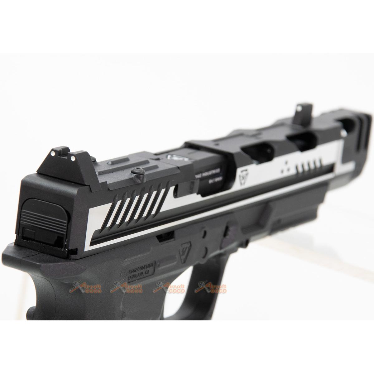 EMG STRIKE INDUSTRIES ARK17 G17 ガスブローバック GBB w/ コンペンセイター (2トーンカラー)-AIRSOFT GOGO エアガン・サバゲー用品通販