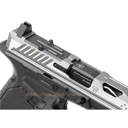 EMG STRIKE INDUSTRIES ARK17 G17 ガスブローバック GBB w/ コンペンセイター (シルバー)-AIRSOFT GOGO エアガン・サバゲー用品通販