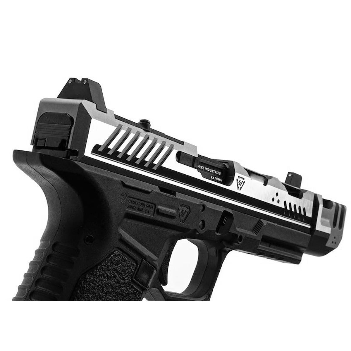 EMG STRIKE INDUSTRIES ARK17 ガスブローバック GBB 取り外し可能コンペンセータ付き (シルバー )-AIRSOFT GOGO エアガン・サバゲー用品通販
