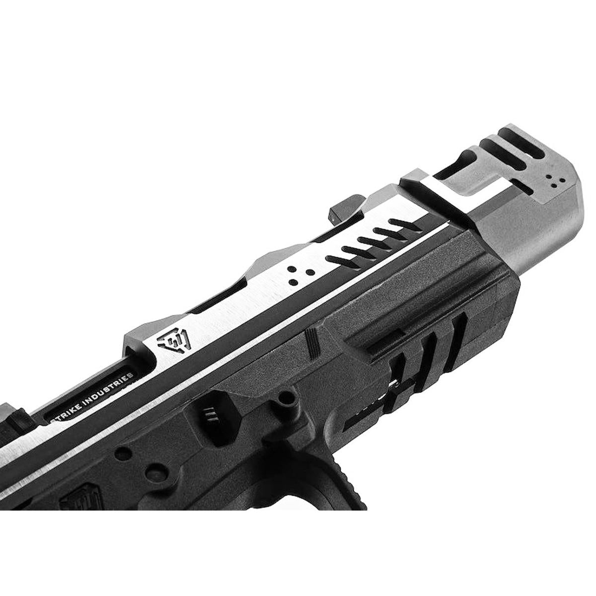 EMG STRIKE INDUSTRIES ARK17 ガスブローバック GBB 取り外し可能コンペンセータ付き (シルバー )-AIRSOFT GOGO エアガン・サバゲー用品通販