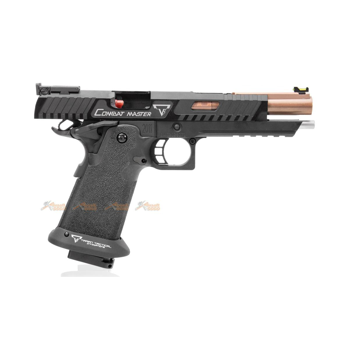 EMG / TTI 2011 コンバットマスター 【アイランドバレル Island Barrel ver.】 GBB ガスブローバック ガスガン ( ブラック )-AIRSOFT GOGO エアガン・サバゲー用品通販