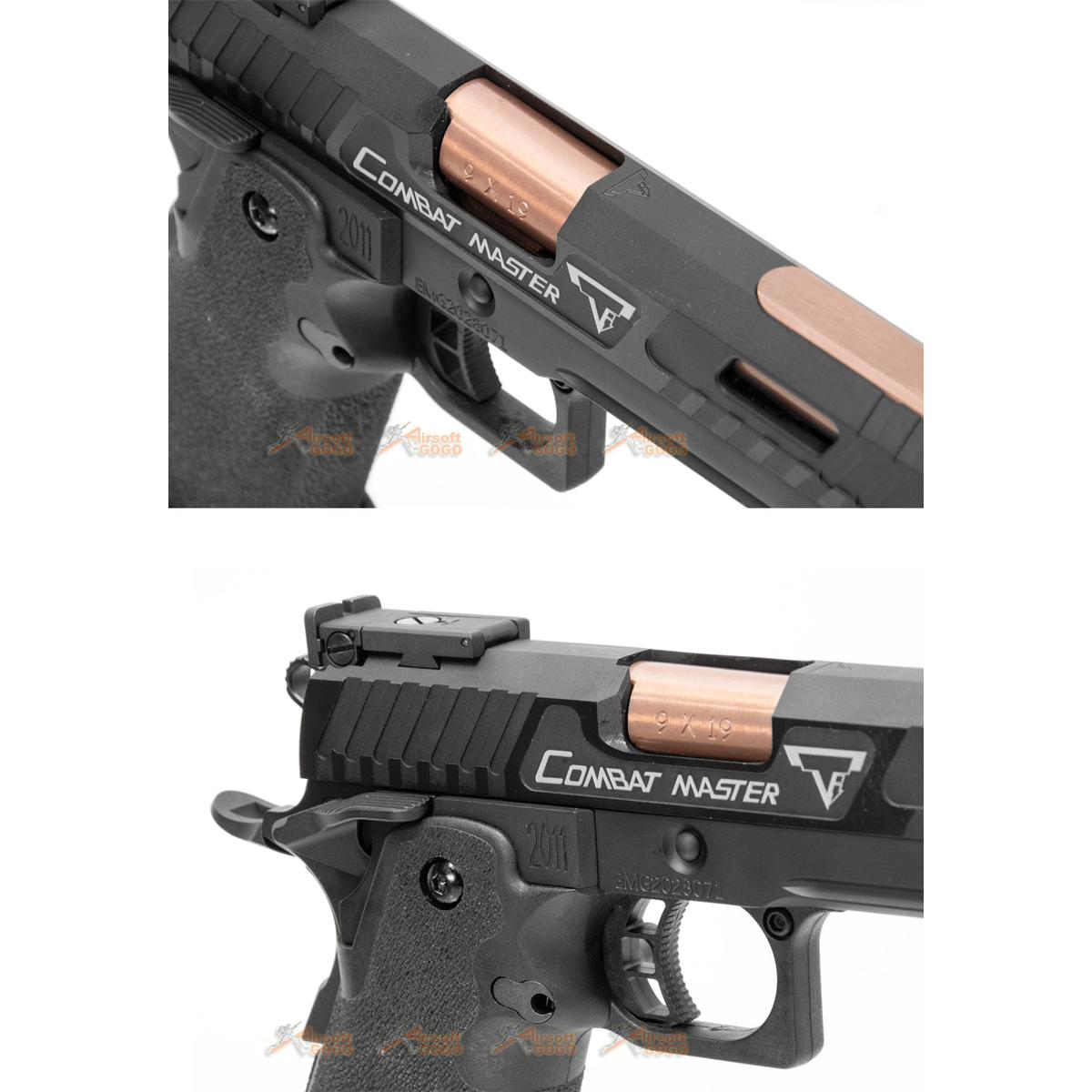 EMG / TTI 2011 コンバットマスター 【アイランドバレル Island Barrel ver.】 GBB ガスブローバック ガスガン ( ブラック )-AIRSOFT GOGO エアガン・サバゲー用品通販