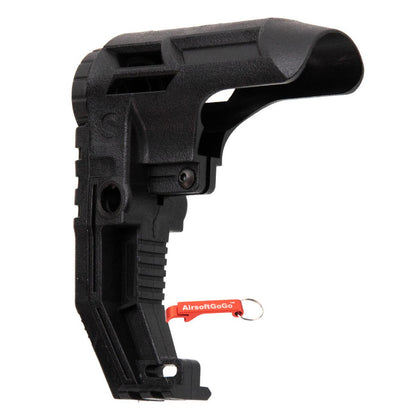 ガスブローバック / 電動ガンM4用 SLONG エルゴノミック ストック(ブラック)-AIRSOFT GOGO エアガン・サバゲー用品通販