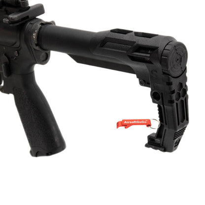 ガスブローバック / 電動ガンM4用 SLONG エルゴノミック ストック(ブラック)-AIRSOFT GOGO エアガン・サバゲー用品通販