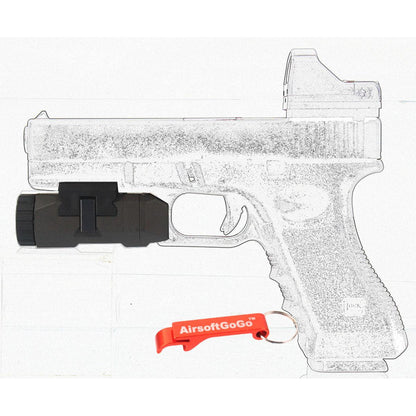 ガスブローバック G17 G18C M9A1 & 電動ガン用Night Evolution製タクティカルフラッシュライト （黒）-AIRSOFT GOGO エアガン・サバゲー用品通販