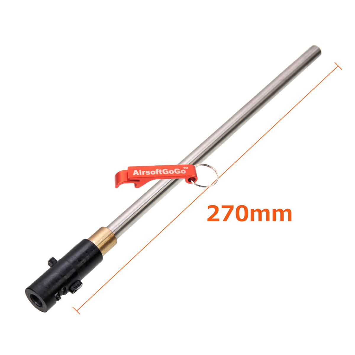 G&D & システマPTW M4シリーズ用10mm精密インナーバレル + ホップアップ (全長：270mm)-AIRSOFT GOGO エアガン・サバゲー用品通販