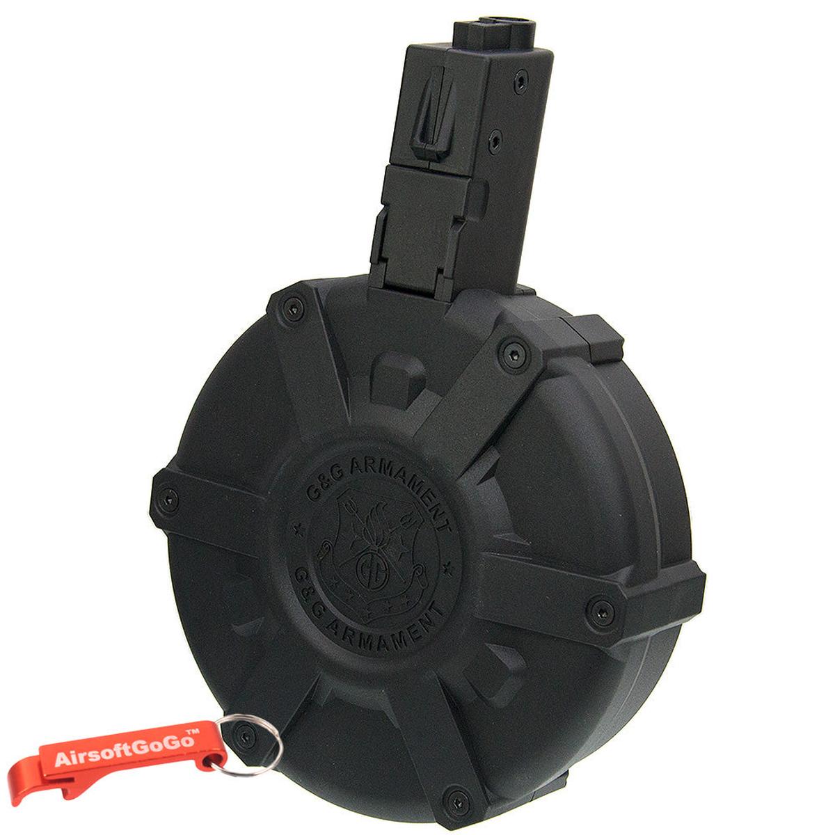 G&G ARP9対応1500連ドラムマガジン-AIRSOFT GOGO エアガン・サバゲー用品通販