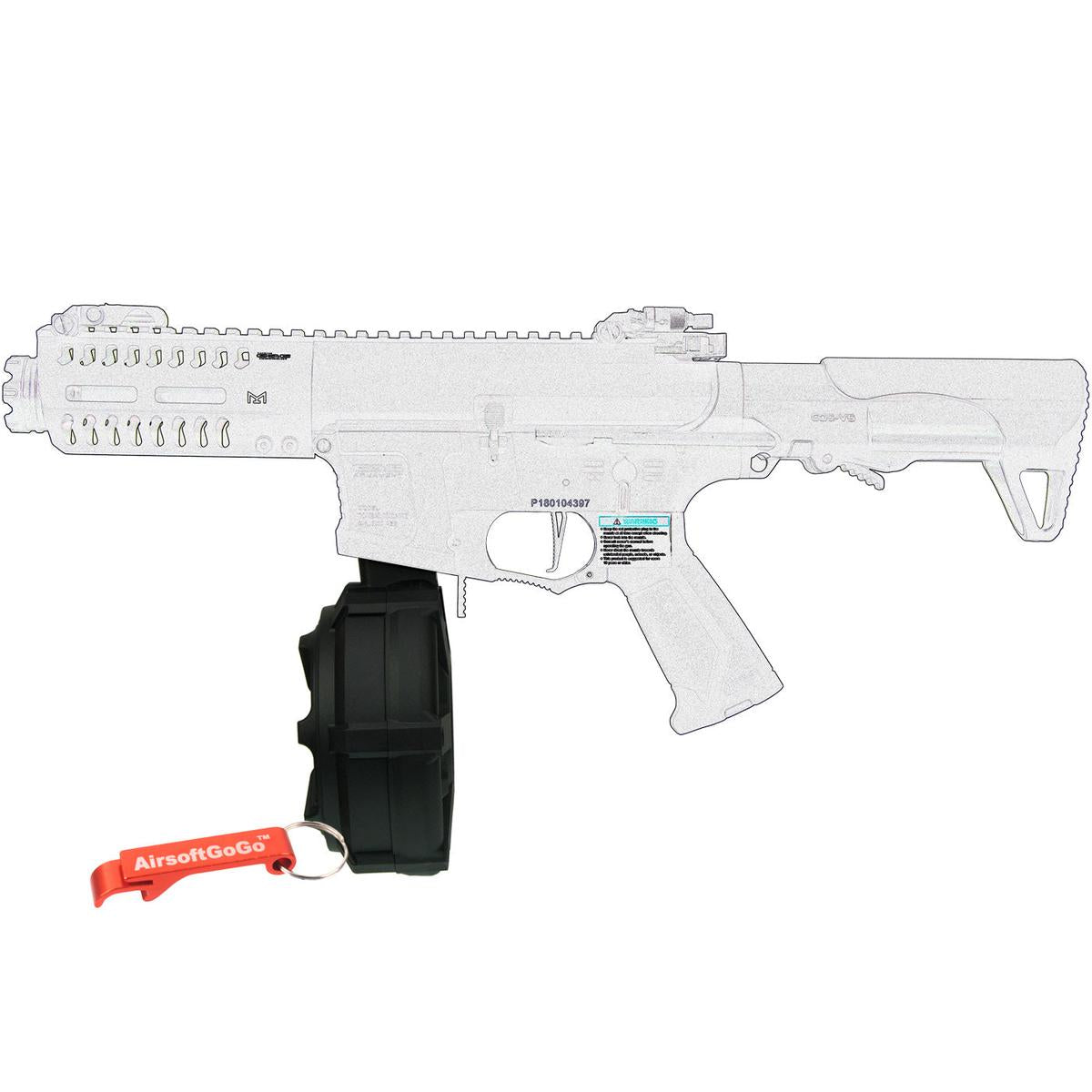 G&G ARP9対応1500連ドラムマガジン-AIRSOFT GOGO エアガン・サバゲー用品通販