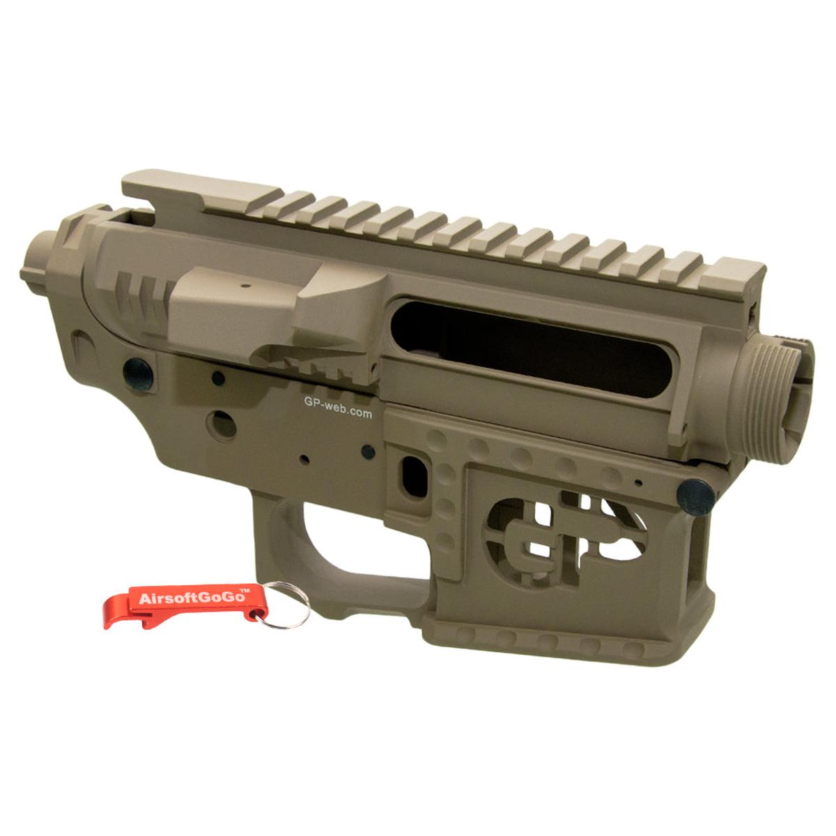 G&P メタルフレーム マルイM4/M16 & G&P F.R.S.用 (デザートカラー)-AIRSOFT GOGO エアガン・サバゲー用品通販