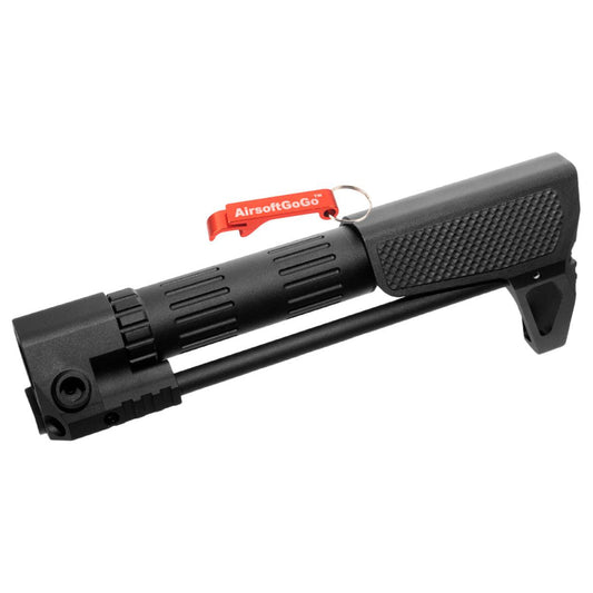 G&P PDWスリムストック 電動ガンマルイ・G&P M4 / M16用 (チェッカー柄、黒)-AIRSOFT GOGO エアガン・サバゲー用品通販