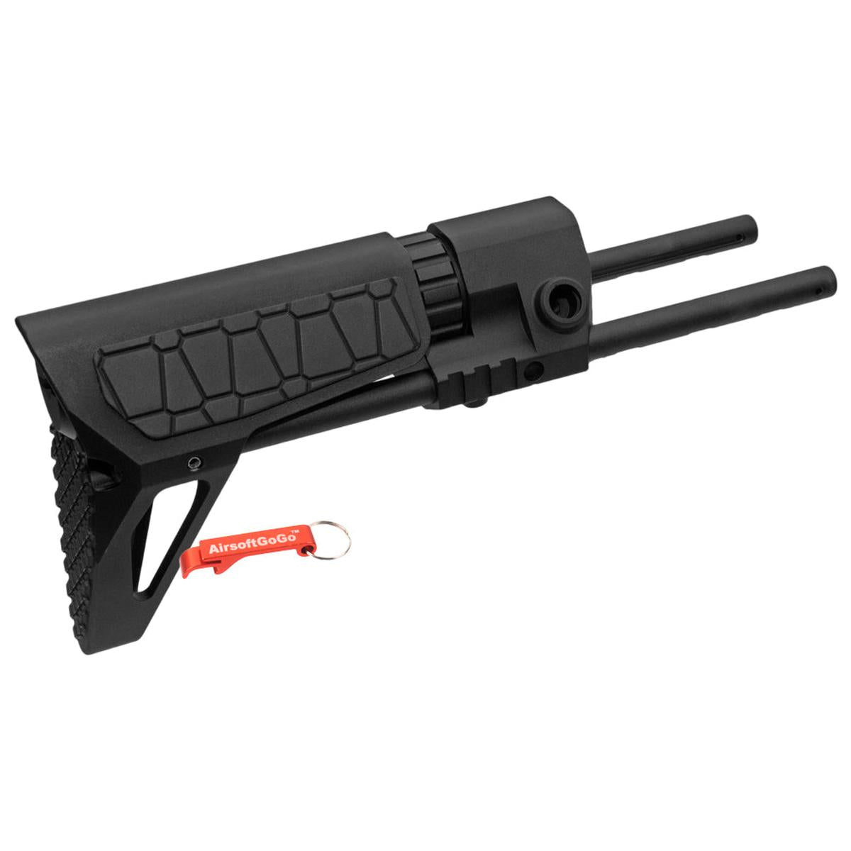 G&P PDWスリムストック 電動ガンマルイ・G&P M4 / M16用 (スネーク柄、黒)-AIRSOFT GOGO エアガン・サバゲー用品通販