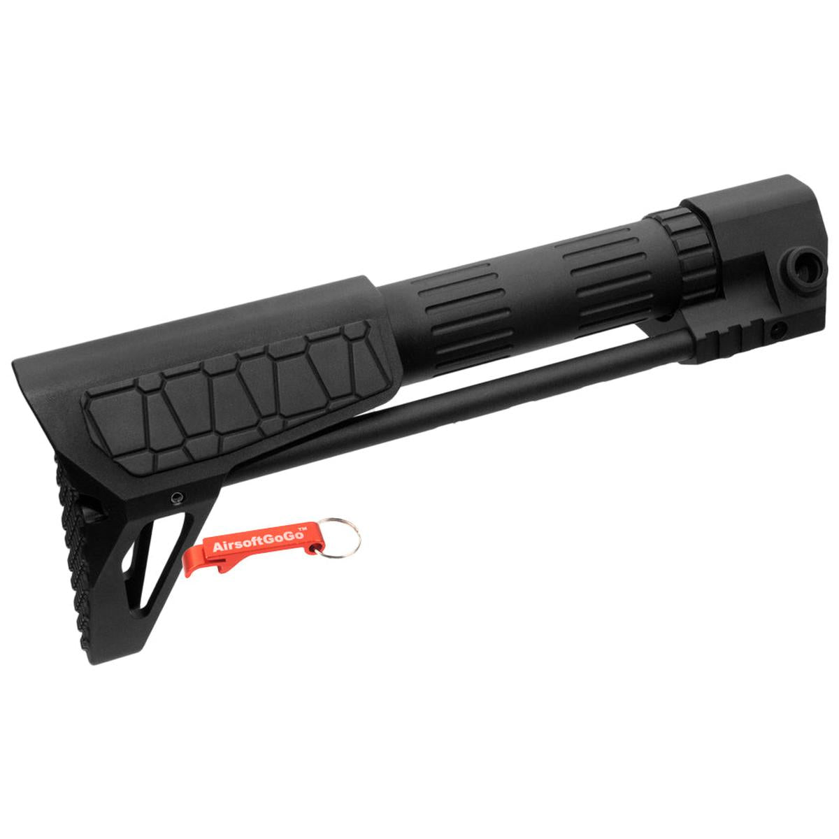 G&P PDWスリムストック 電動ガンマルイ・G&P M4 / M16用 (スネーク柄、黒)-AIRSOFT GOGO エアガン・サバゲー用品通販