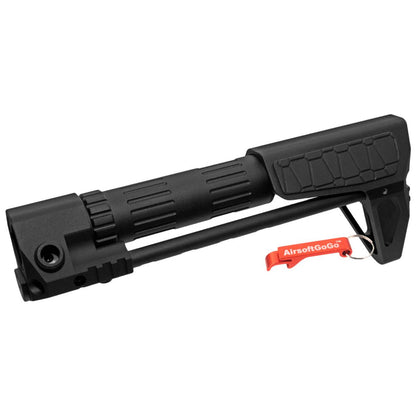 G&P PDWスリムストック 電動ガンマルイ・G&P M4 / M16用 (スネーク柄、黒)-AIRSOFT GOGO エアガン・サバゲー用品通販