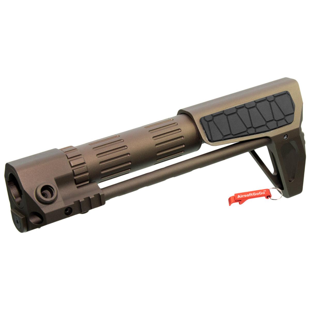 G&P PDWスリムストック 電動ガンマルイ・G&P M4 / M16用 (スネーク柄、デザートカラー)-AIRSOFT GOGO エアガン・サバゲー用品通販