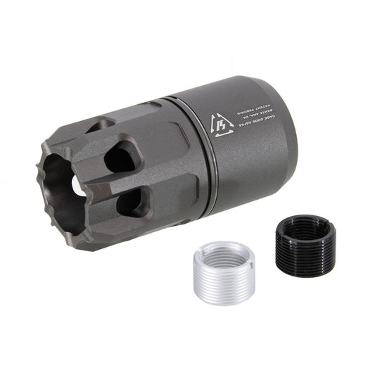 G&P ストライクインダストリーズ オプレッサー M4 14mm CW & 14mm CCW専用（マズルデバイス）-グレー-AIRSOFT GOGO エアガン・サバゲー用品通販