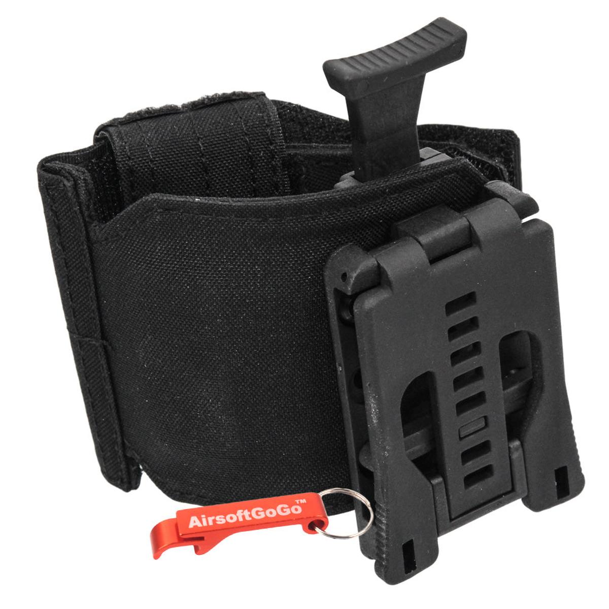 グレネードランチャー用ベルトタイプ のホルスター (黒)-AIRSOFT GOGO エアガン・サバゲー用品通販