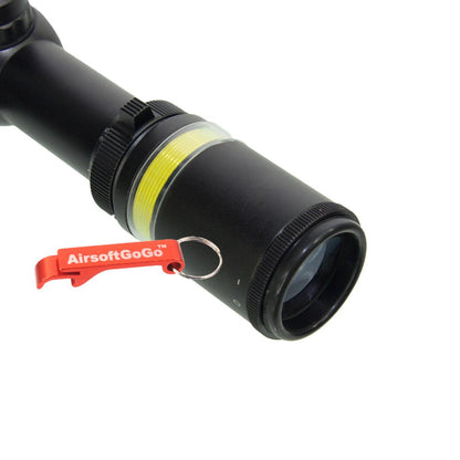 ファイバーオプティックショートスコープ Optical 1.5-6倍 可変ズーム 1.5-6x24 CQB グリーン-AIRSOFT GOGO エアガン・サバゲー用品通販