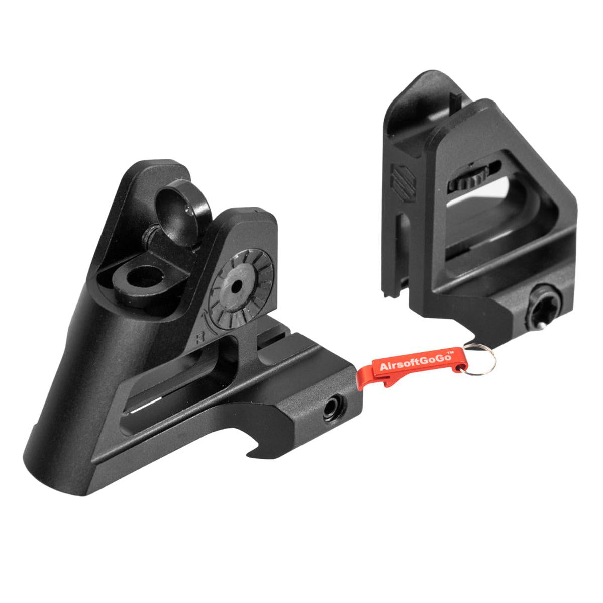 フロント&リアサイト M4シリーズ対応 (ブラック)-AIRSOFT GOGO エアガン・サバゲー用品通販