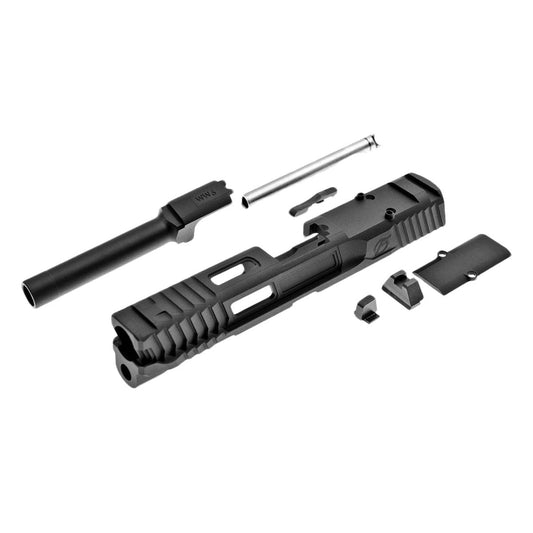 JDG Floyds ライセンス ポセイドンスタイル M＆P RMRカットスライドセット 東京マルイM＆P9L ガスブローバックGBB専用（ブラック）-AIRSOFT GOGO エアガン・サバゲー用品通販