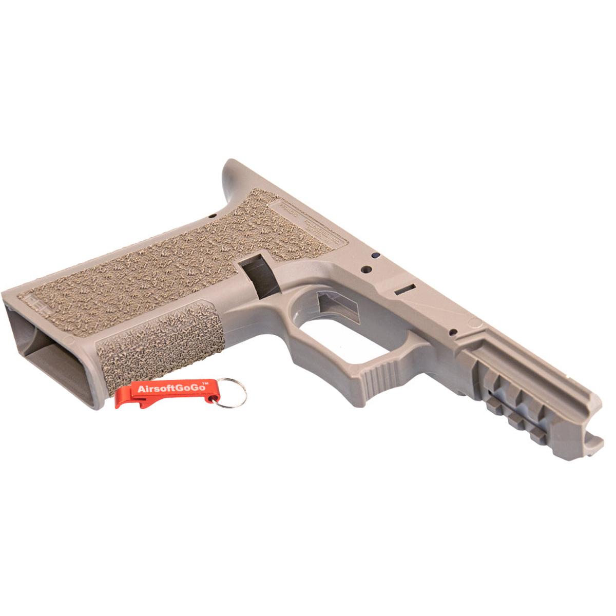 JDG ポリマー80 ライセンス P80 PF940V2 グリップ フレーム マルイ / WE G17 Gen3 用 (FDEカラー)-AIRSOFT GOGO エアガン・サバゲー用品通販