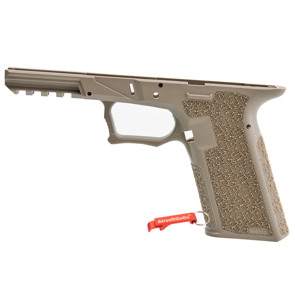 JDG ポリマー80 ライセンス P80 PF940V2 グリップ フレーム マルイ / WE G17 Gen3 用 (FDEカラー)-AIRSOFT GOGO エアガン・サバゲー用品通販