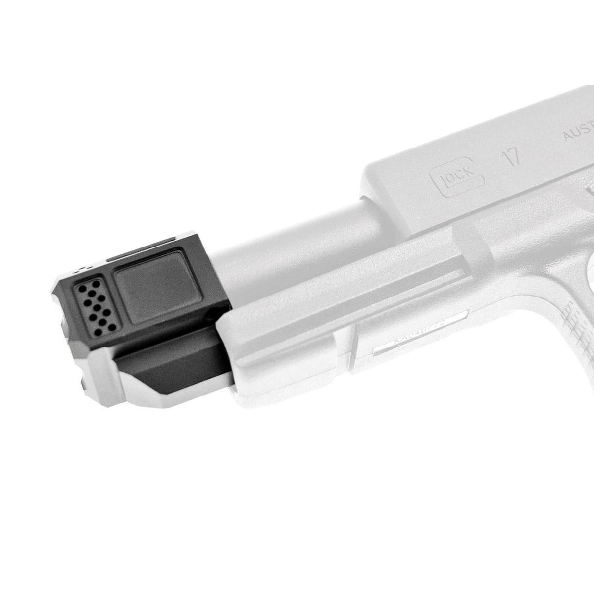 JDG WAR A10 コンペンセータ 14mmCCW Umarex（VFC）/東京マルイ/ WE G17/ G18/ G19X/ G22/ G26 ガスブローバックGBB（ライセンスby WAR）（ブラック）-AIRSOFT GOGO エアガン・サバゲー用品通販