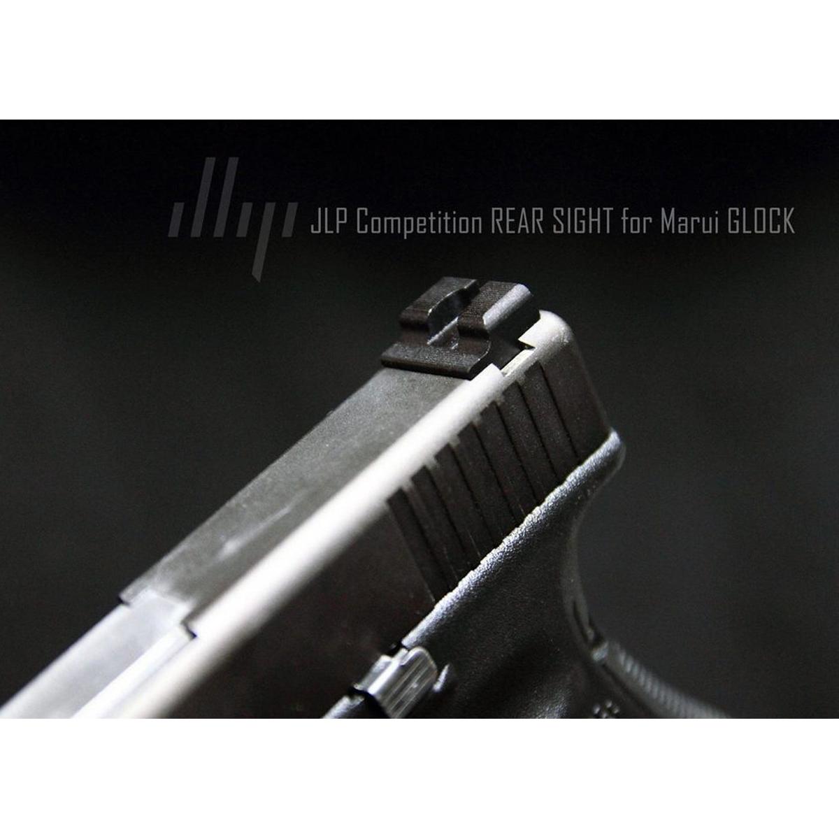 JLP コンペティションリアサイト 東京マルイ、AW、WE G17/ G18C/ G19X/ G22/ G26/ G34 ガスブローバック GBB専用（ブラック）-AIRSOFT GOGO エアガン・サバゲー用品通販